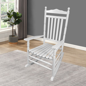 BALCONY PORCH ADULT ROCKING CHAIR - WHITE BALCONY PORCH ADULT ROCKING CHAIR - WHITE