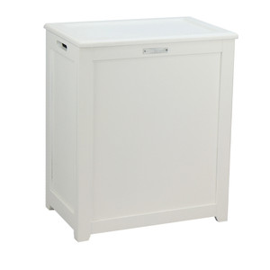Oceanstar Storage Laundry Hamper, White Oceanstar Storage Laundry Hamper, White
