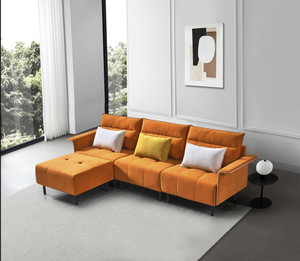 HQ-280 Sofa Couch, Mid-Century Tufted Love Seat for Living Room, Orange HQ-280 Sofa Couch, Mid-Century Tufted Love Seat for Living Room, Orange