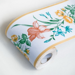Gerbera - Self-Adhesive Wallpaper Borders Home Decor (Roll) Gerbera - Self-Adhesive Wallpaper Borders Home Decor (Roll)