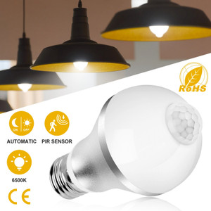 E27 Motion Sensor Light Bulb 9W/5W 1000LM 6500K Dusk to Dawn Automatic On/Off LED Light Bulb Indoor Outdoor Use E27 Motion Sensor Light Bulb 9W/5W 1000LM 6500K Dusk to Dawn Automatic On/Off LED Light Bulb Indoor Outdoor Use
