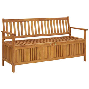 Garden Storage Bench 58.3" Solid Acacia Wood Garden Storage Bench 58.3" Solid Acacia Wood