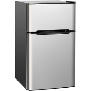 3.2 cu ft. Compact Stainless Steel Refrigerator, White, Black, Grey 3.2 cu ft. Compact Stainless Steel Refrigerator, White, Black, Grey