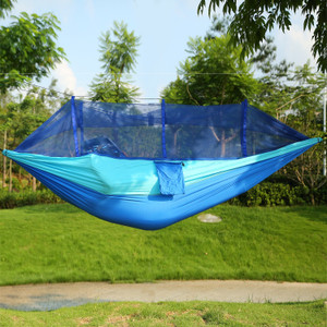 Hammock with Mosquito Net 600 lbs Load 2 Persons Outdoor Hiking Camping Hammock Portable Nylon Swing Hanging Bed Hammock with Mosquito Net 600 lbs Load 2 Persons Outdoor Hiking Camping Hammock Portable Nylon Swing Hanging Bed