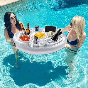 2pc PVC Beverage Holder, Pool Float Food Drink Fruit Storage Pool Float, Inflatable Floating Drink Holder Floating Tray For Summer Beach Pool Party 2pc PVC Beverage Holder, Pool Float Food Drink Fruit Storage Pool Float, Inflatable Floating Drink Holder Floating Tray For Summer Beach Pool Party