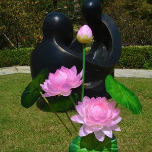 Lotus Flower Shape Lawn Lamps 3 LED Lighting Waterproof Solar Lamp Lotus Flower Shape Lawn Lamps 3 LED Lighting Waterproof Solar Lamp