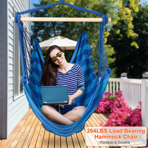 Hammock Hanging Chair Canvas Porch Patio Swing Seat Portable Camping Rope Seat Hammock Hanging Chair Canvas Porch Patio Swing Seat Portable Camping Rope Seat
