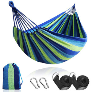 Outdoor Garden Camping Durable Hammock With Straps and Carrying Bag