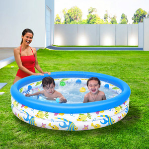 48x10In Inflatable Swimming Pool Blow Up Family Pool For 2 Kids Foldable Swim Ball Pool Center 48x10In Inflatable Swimming Pool Blow Up Family Pool For 2 Kids Foldable Swim Ball Pool Center