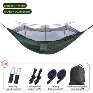 Sleeping 2-Person Hammock Outdoor Parachute Camping Hanging Sleeping Bed Swing Portable Double Chair load capacity 440 Lbs Sleeping 2-Person Hammock Outdoor Parachute Camping Hanging Sleeping Bed Swing Portable Double Chair load capacity 440 Lbs
