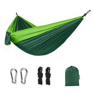 05--1pc Outdoor Camping Hammock; Portable Nylon Parachute Hammock 106*55in--Dark Green Fruit Green--05 05--1pc Outdoor Camping Hammock; Portable Nylon Parachute Hammock 106*55in--Dark Green Fruit Green--05