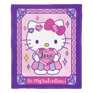 Hello Kitty; Valentine Love Aggretsuko Comics Silk Touch Throw Blanket; 50" x 60" Hello Kitty; Valentine Love Aggretsuko Comics Silk Touch Throw Blanket; 50" x 60"