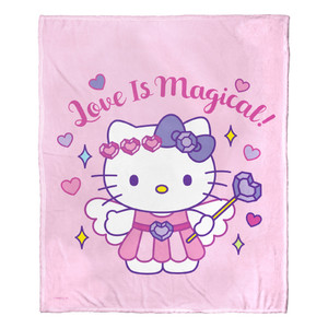 Hello Kitty; Wand Of Love Aggretsuko Comics Silk Touch Throw Blanket; 50" x 60" Hello Kitty; Wand Of Love Aggretsuko Comics Silk Touch Throw Blanket; 50" x 60"