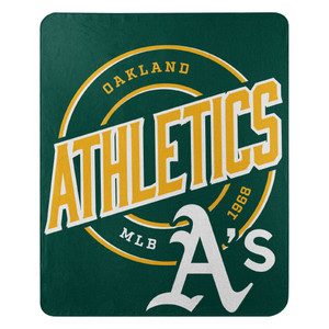 Athletics OFFICIAL MLB "Campaign" Fleece Throw Blanket; 50" x 60" Athletics OFFICIAL MLB "Campaign" Fleece Throw Blanket; 50" x 60"