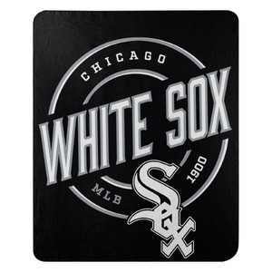 White Sox OFFICIAL MLB "Campaign" Fleece Throw Blanket; 50" x 60" White Sox OFFICIAL MLB "Campaign" Fleece Throw Blanket; 50" x 60"