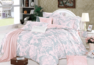 Lauren Damask 100% Cotton 3 Pcs Comforter Set Lauren Damask 100% Cotton 3 Pcs Comforter Set