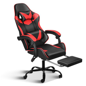 YSSOA Racing Video Backrest and Seat Height Recliner Gaming Office High Back Computer Ergonomic Adjustable Swivel Chair, With footrest, Black/red YSSOA Racing Video Backrest and Seat Height Recliner Gaming Office High Back Computer Ergonomic Adjustable Swivel Chair, With footrest, Black/red