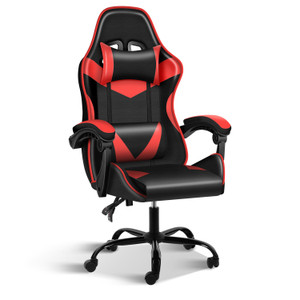 YSSOA Racing Video Backrest and Seat Height Recliner Gaming Office High Back Computer Ergonomic Adjustable Swivel Chair, Without footrest, Black/Red YSSOA Racing Video Backrest and Seat Height Recliner Gaming Office High Back Computer Ergonomic Adjustable Swivel Chair, Without footrest, Black/Red
