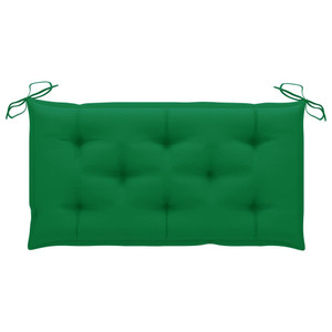 Garden Bench Cushion Green 39.4"x19.7"x2.8" Fabric