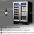 Wine Cooler Refrigerator - Dual Zone Built-in or Freestanding Fridge with Stainless Steel Tempered Glass Door and Temperature Memory Function Wine Cooler Refrigerator - Dual Zone Built-in or Freestanding Fridge with Stainless Steel Tempered Glass Door and Temperature Memory Function