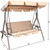 Outdoor 2-Seat Porch Patio Swing Chair with Canopy and Cushion