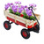 Outdoor station wagon all-terrain pull wooden railing pneumatic tire (red) Outdoor station wagon all-terrain pull wooden railing pneumatic tire (red)