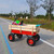 Outdoor station wagon all-terrain pull wooden railing pneumatic tire (red) Outdoor station wagon all-terrain pull wooden railing pneumatic tire (red)