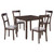 5 Piece Dining Table Set Industrial Wooden Kitchen Table and 4 Chairs for Dining Room (Espresso) 5 Piece Dining Table Set Industrial Wooden Kitchen Table and 4 Chairs for Dining Room (Espresso)