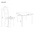 5 Piece Dining Table Set Industrial Wooden Kitchen Table and 4 Chairs for Dining Room (Espresso) 5 Piece Dining Table Set Industrial Wooden Kitchen Table and 4 Chairs for Dining Room (Espresso)