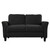 U_STYLE Polyester-blend 3 Pieces Sofa Set, Black