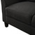 U_STYLE Polyester-blend 3 Pieces Sofa Set, Black