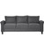 U_STYLE Polyester-blend 3 Pieces Sofa Set, Gray