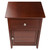 Eugene Accent Bedroom End Table Nightstand in Walnut Finish Eugene Accent Bedroom End Table Nightstand in Walnut Finish