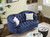 Luxury Crystal Feet Tufted 2P Sofa Luxury Crystal Feet Tufted 2P Sofa