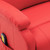 Massage Recliner Red Faux Leather Massage Recliner Red Faux Leather
