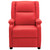 Massage Recliner Red Faux Leather Massage Recliner Red Faux Leather