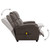 Massage Recliner Brown Faux Leather