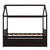 Twin size Wooden House Bed with Trundle and 3 Storage Drawers