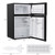 3.2 cu ft. Compact Stainless Steel Refrigerator, White, Black, Grey 3.2 cu ft. Compact Stainless Steel Refrigerator, White, Black, Grey