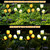 Solar Power Flower Garden Stake Landscape Fairy Lamp Outdoor Yard Path LED Light Yellow+White Tulip Garden Lights 2Pcs Solar Power Flower Garden Stake Landscape Fairy Lamp Outdoor Yard Path LED Light Yellow+White Tulip Garden Lights 2Pcs