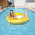 Round Lemon Floating Row For Adult Men And Women, Inflatable Lounge Chair, Swimming Pool Party Water Floating Bed