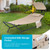 Patio Hanging Chaise Lounge Hammock Chair with Canopy Cushion Pillow and Storage Bag Patio Hanging Chaise Lounge Hammock Chair with Canopy Cushion Pillow and Storage Bag
