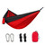 06--1pc Outdoor Camping Hammock; Portable Nylon Parachute Hammock 106*55in--Red and Black--06 06--1pc Outdoor Camping Hammock; Portable Nylon Parachute Hammock 106*55in--Red and Black--06