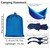04--1pc Outdoor Camping Hammock; Portable Nylon Parachute Hammock 106*55in--Sapphire Blue And Gray--04--04 04--1pc Outdoor Camping Hammock; Portable Nylon Parachute Hammock 106*55in--Sapphire Blue And Gray--04--04