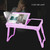Foldable Laptop Table Bed Notebook Desk with Cooling Fan Mouse Board LED light 4 xUSB Ports Breakfast Snacking Tray Foldable Laptop Table Bed Notebook Desk with Cooling Fan Mouse Board LED light 4 xUSB Ports Breakfast Snacking Tray