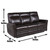 Luxury Power Reclining Sofa Recliner in Dark Brown Top-Grain Leather - Ultimate Comfort with Power Leg Rest and Articulating Headrest - Elegant and Relaxing Furniture for Living Room or Home Theater Luxury Power Reclining Sofa Recliner in Dark Brown Top-Grain Leather - Ultimate Comfort with Power Leg Rest and Articulating Headrest - Elegant and Relaxing Furniture for Living Room or Home Theater