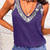 Sequined Decor V Neck Tank Top, Casual Sleeveless Tank Top For Summer, Women's Clothing Sequined Decor V Neck Tank Top, Casual Sleeveless Tank Top For Summer, Women's Clothing