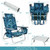 2 Pack 5-Position Outdoor Folding Backpack Beach Table Chair Reclining Chair Set 2 Pack 5-Position Outdoor Folding Backpack Beach Table Chair Reclining Chair Set