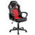 Adjustable Swivel Artificial Leather Gaming Chair, Red Adjustable Swivel Artificial Leather Gaming Chair, Red