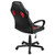 Adjustable Swivel Artificial Leather Gaming Chair, Red Adjustable Swivel Artificial Leather Gaming Chair, Red
